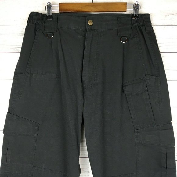 CQR Mens Tactical Cargo Pants 36x30 Black Poly Cotton‎ Blend Pockets EMT Trades - Picture 4 of 9